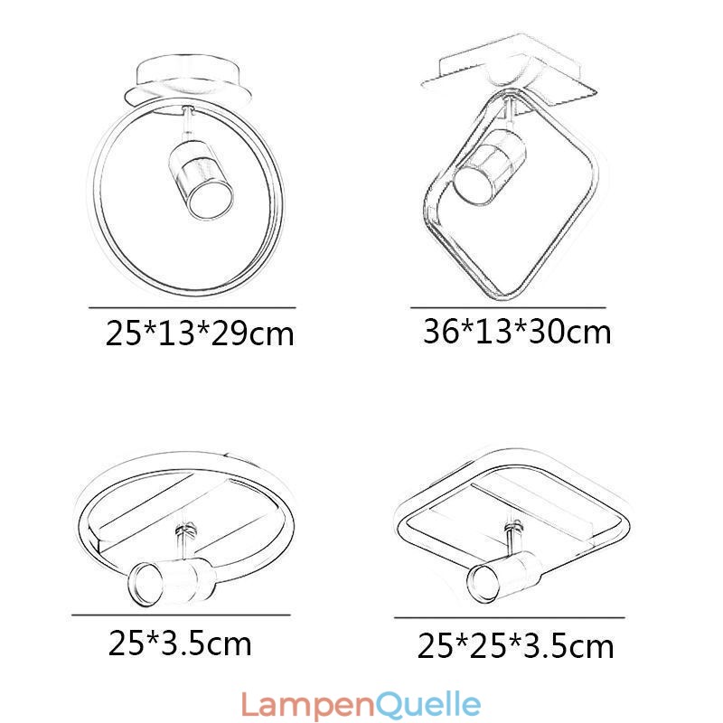 Acryl Deckenleuchte Minimalistisches Dekor Licht Spotlight