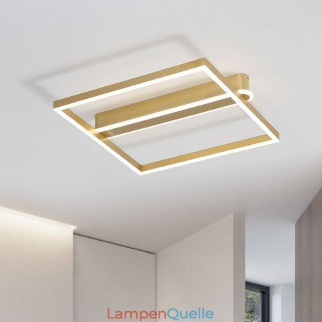 Quadratische Deckenleuchte aus Acryl zur bündigen Montage