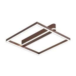 Quadratische Deckenleuchte aus Acryl zur bündigen Montage