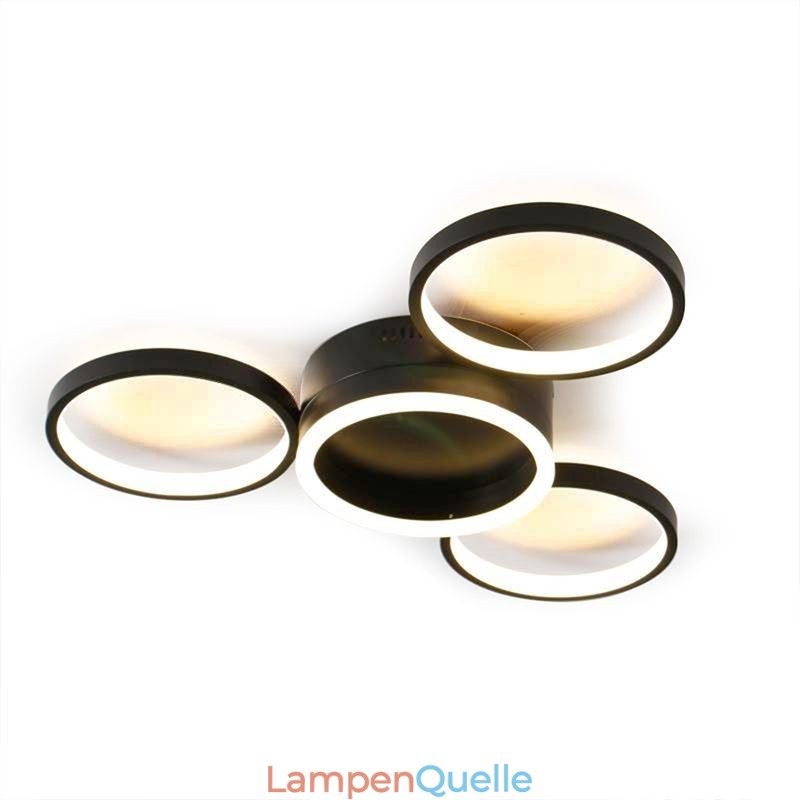 Deckenleuchte mit 4 Ringen