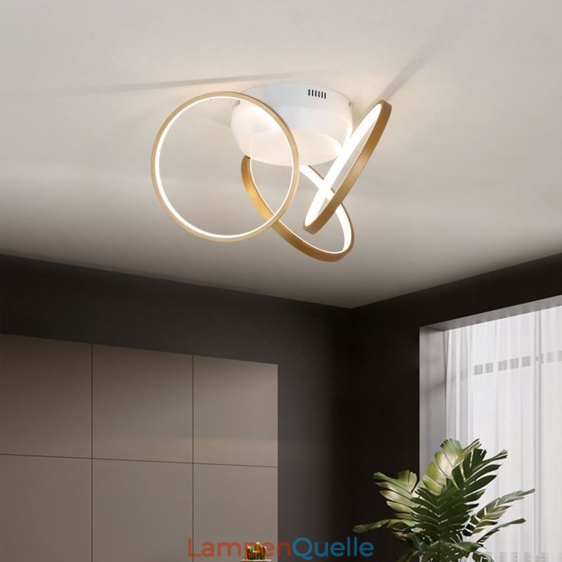 Deckenleuchte mit Acryl-Halo-Ring