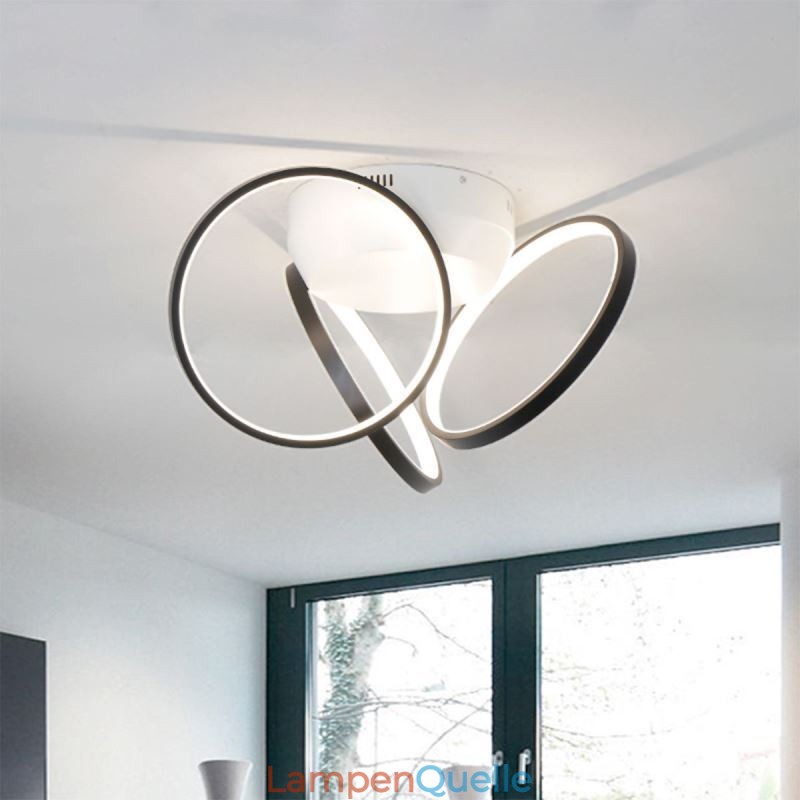 Deckenleuchte mit Acryl-Halo-Ring