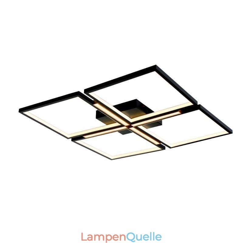 Quadratische Deckenleuchte mit Unterputzmontage, dekoratives Acryllicht