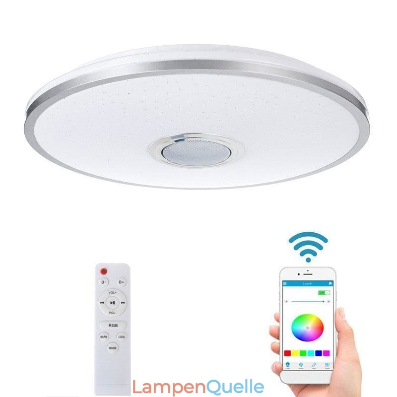 Bündig montierte, farbenfrohe Deckenleuchte mit Bluetooth-Musiklautsprecher-Timing-Funktion