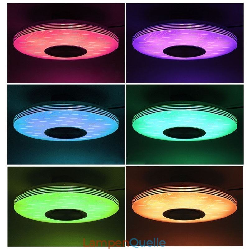 Unterputz-Deckenleuchte, dekorative Lampe, Fernbedienung, APP-Steuerung, Bluetooth-Musik-Lautsprecherlampe