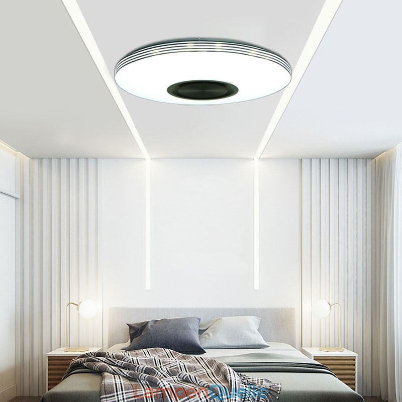 Unterputz-Deckenleuchte, dekorative Lampe, Fernbedienung, APP-Steuerung, Bluetooth-Musik-Lautsprecherlampe