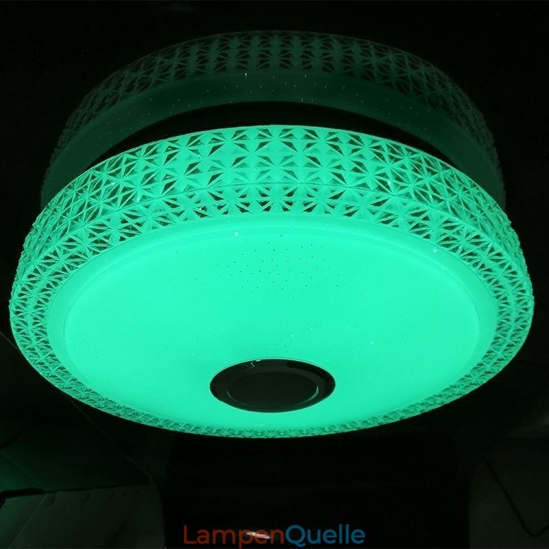 Deckenleuchte Dekorative Lampe Fernbedienung APP Steuerung Bluetooth Musik Lautsprecher Unterputz