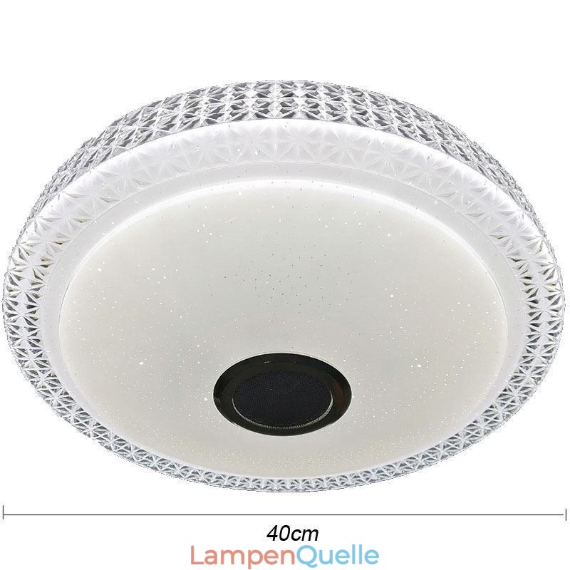 Deckenleuchte Dekorative Lampe Fernbedienung APP Steuerung Bluetooth Musik Lautsprecher Unterputz