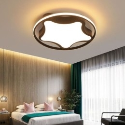 Star Deckenleuchte, flächenbündige Montage, moderne, schlichte Deckenleuchte