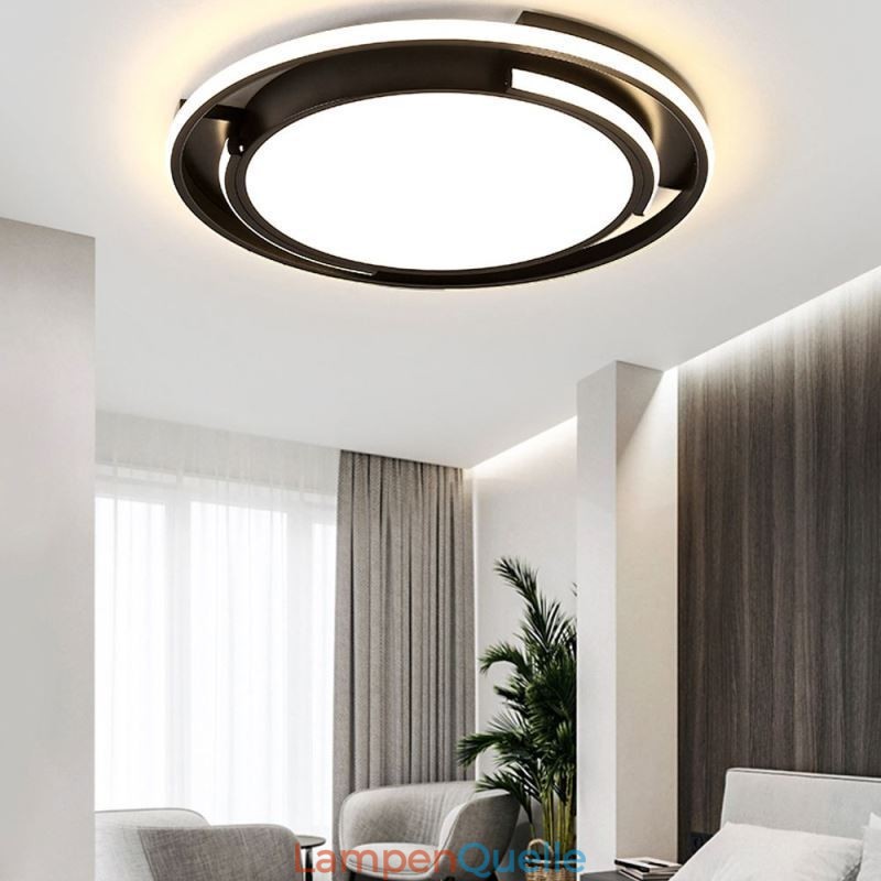Moderne minimalistische Deckenleuchte mit bündiger Montage, kreisförmige Deckenleuchte