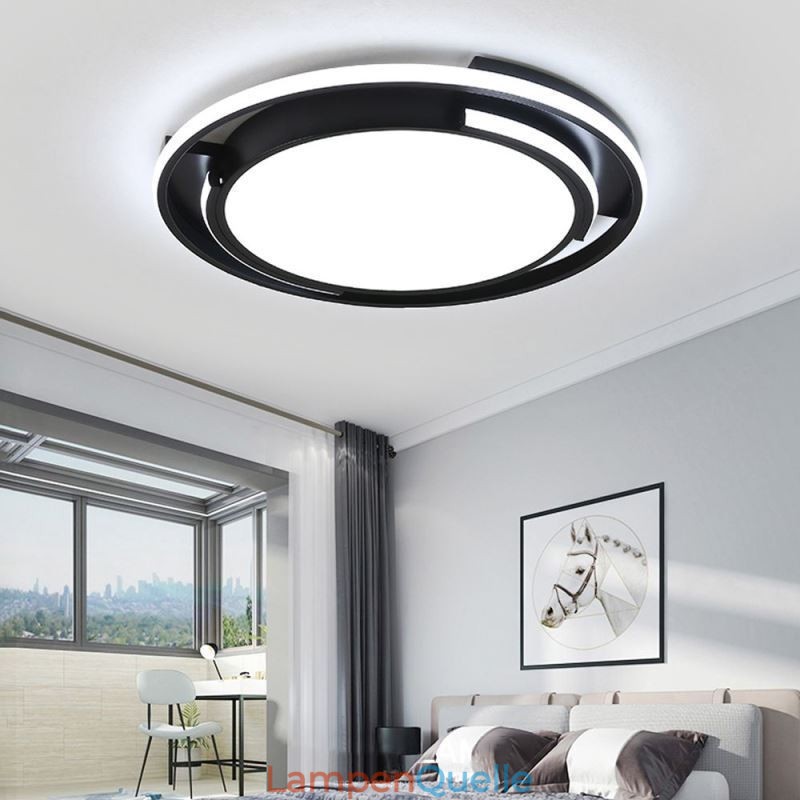 Moderne minimalistische Deckenleuchte mit bündiger Montage, kreisförmige Deckenleuchte
