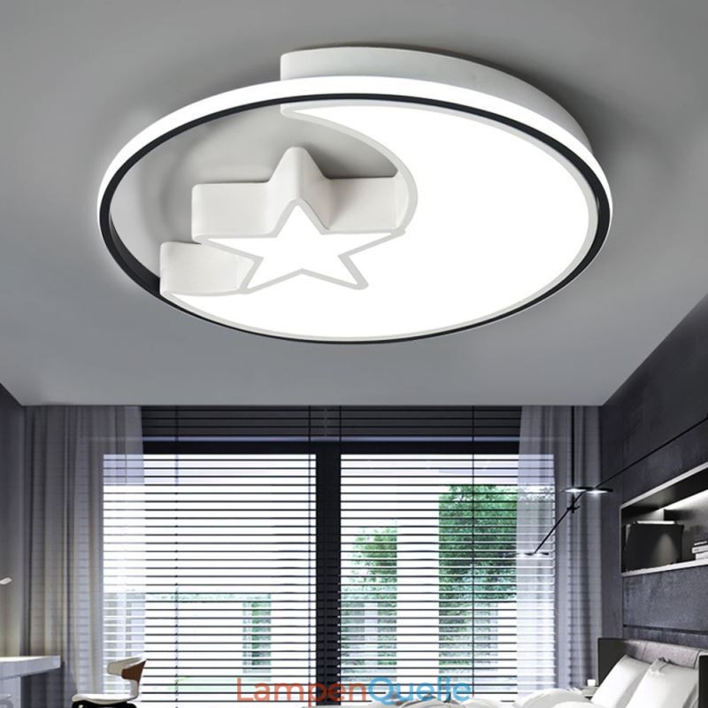Deckenleuchte „Mond und Stern“