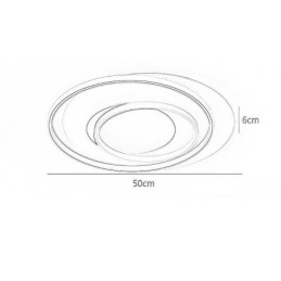 Unregelmäßige runde Deckenleuchte
