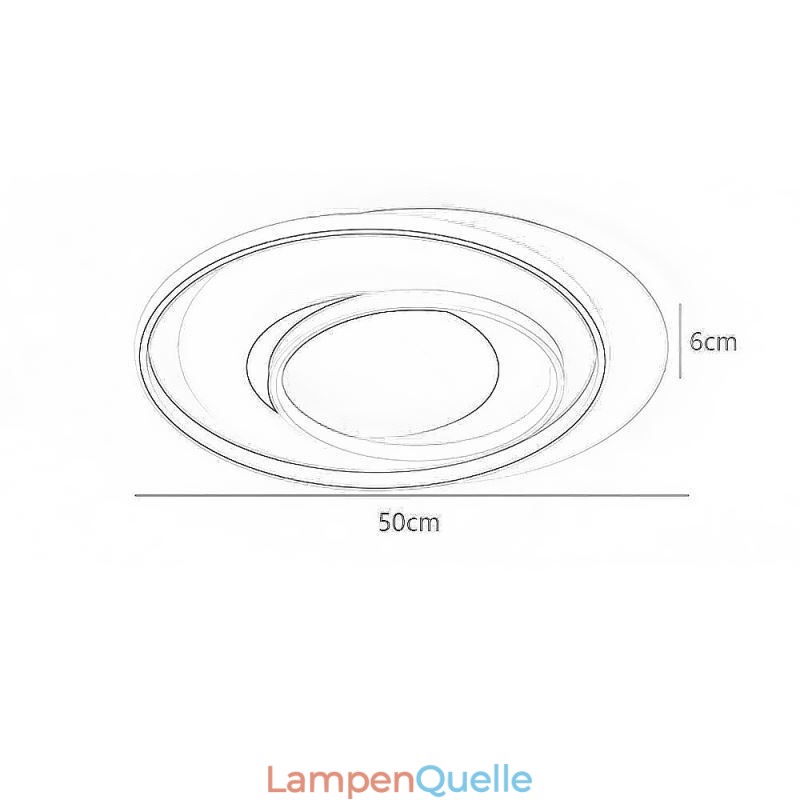 Unregelmäßige runde Deckenleuchte