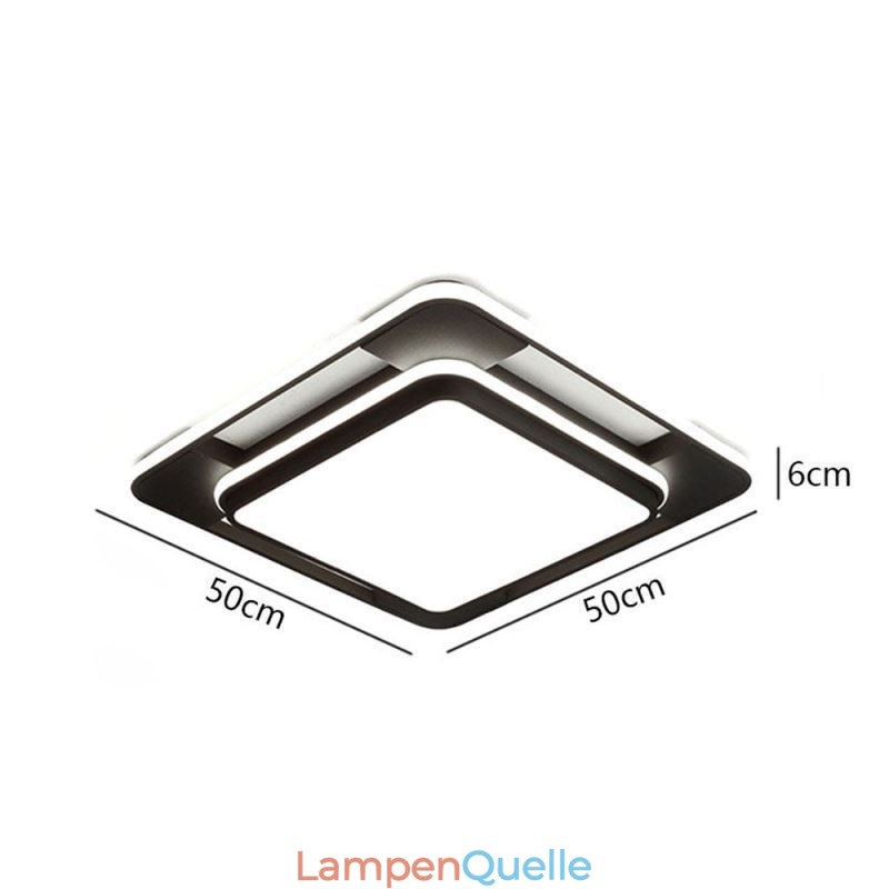 Moderne minimalistische Unterputzbeleuchtung quadratische Deckenleuchte