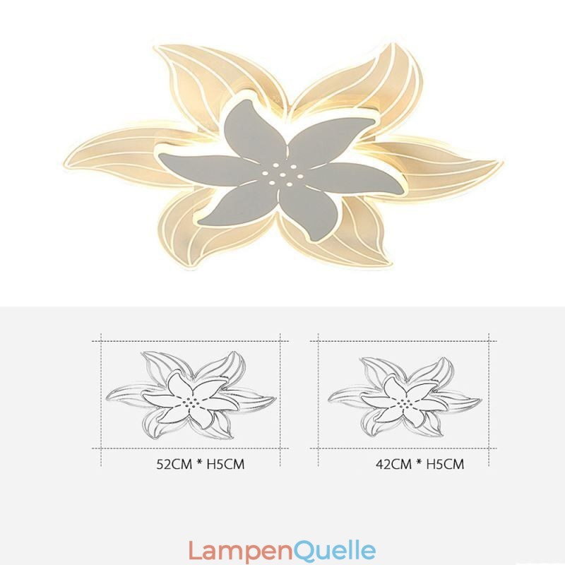 Elegante Blumen-Deckenleuchte, einzigartige dekorative Beleuchtung