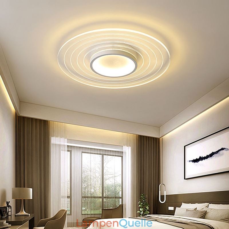 Moderne kreisförmige Deckenleuchte mit Unterputzmontage, minimalistische Leuchte