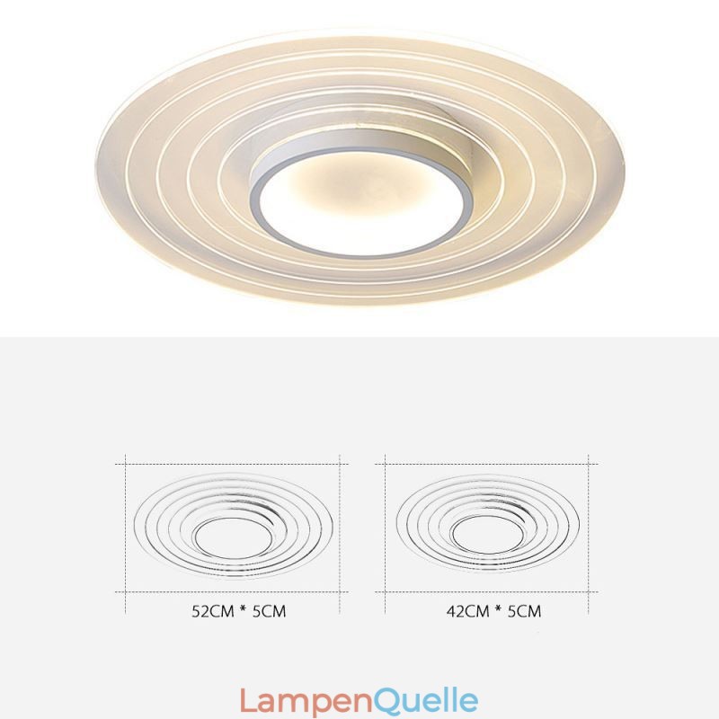 Moderne kreisförmige Deckenleuchte mit Unterputzmontage, minimalistische Leuchte