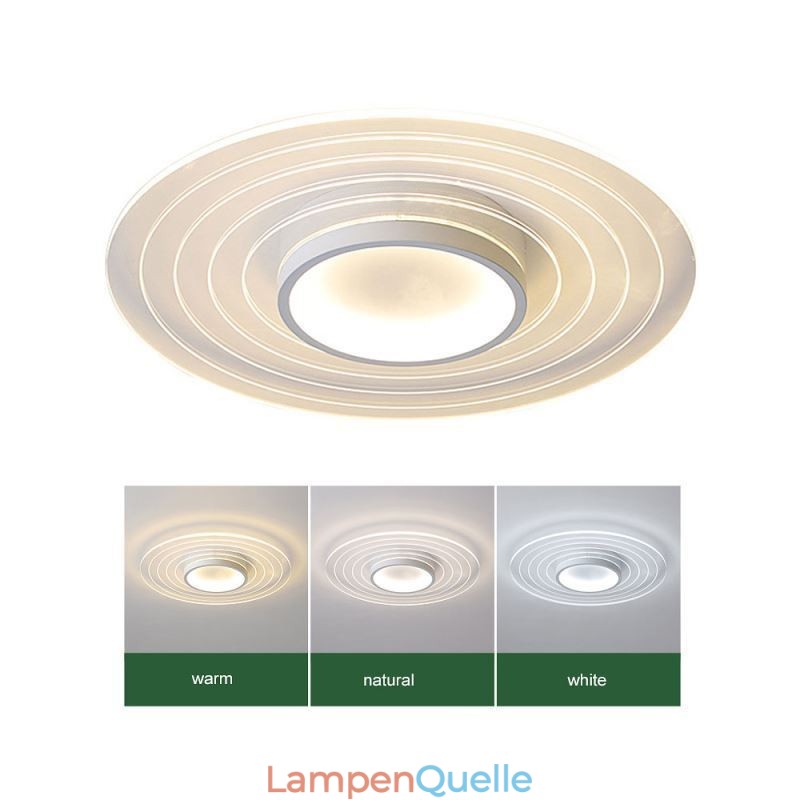 Moderne kreisförmige Deckenleuchte mit Unterputzmontage, minimalistische Leuchte