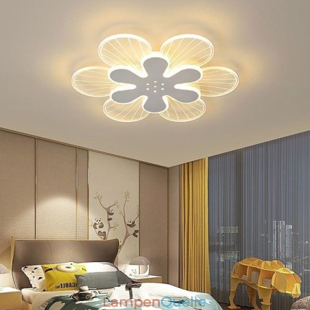Moderne, bündige Deckenleuchte mit hübscher Blume Moderne, bündige Deckenleuchte mit hübscher Blume