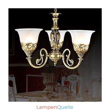 Traditioneller klassischer Kronleuchter aus Bronzemetall