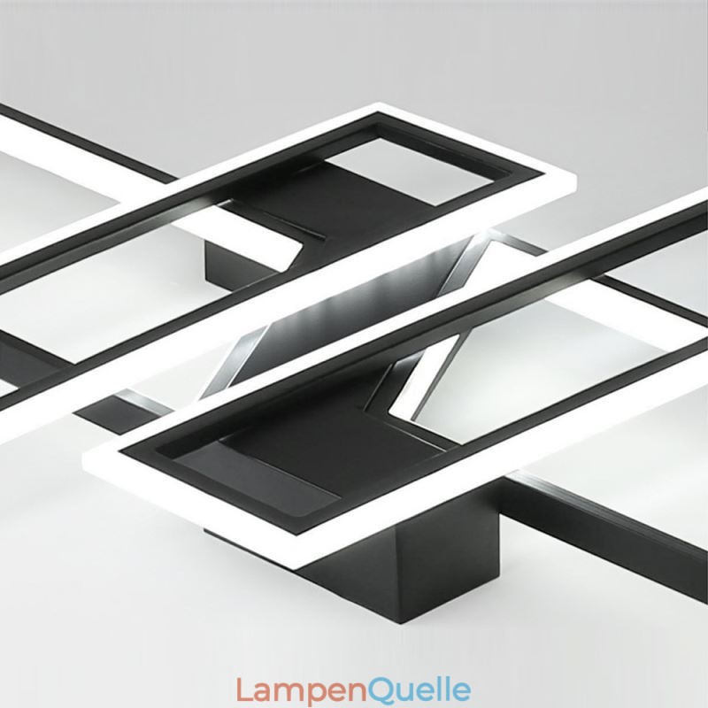 4-flammige Deckenleuchte, moderne geometrische lineare dekorative Leuchte