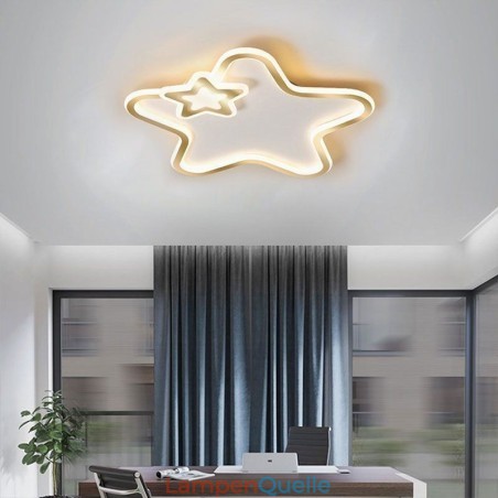 Creative Star Deckenleuchte mit goldenem Stern Creative Star Deckenleuchte mit goldenem Stern