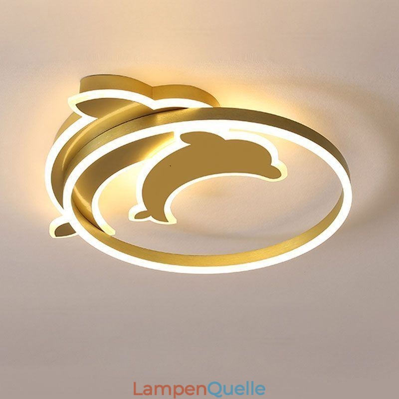 Deckenleuchte „Delfin“ in Gold