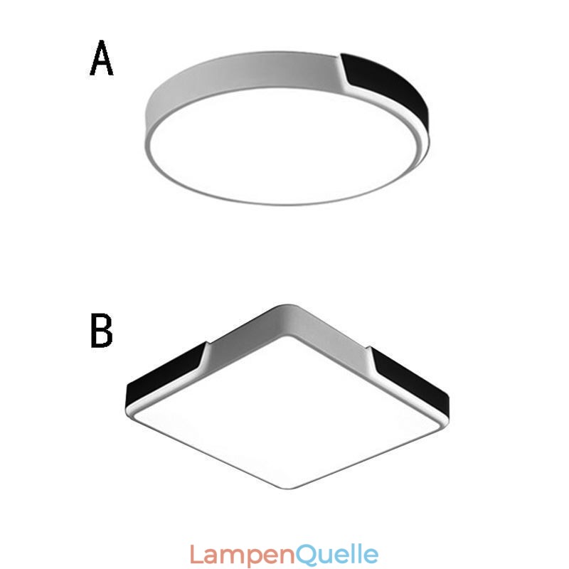 Moderne, schlichte, runde Deckenleuchte