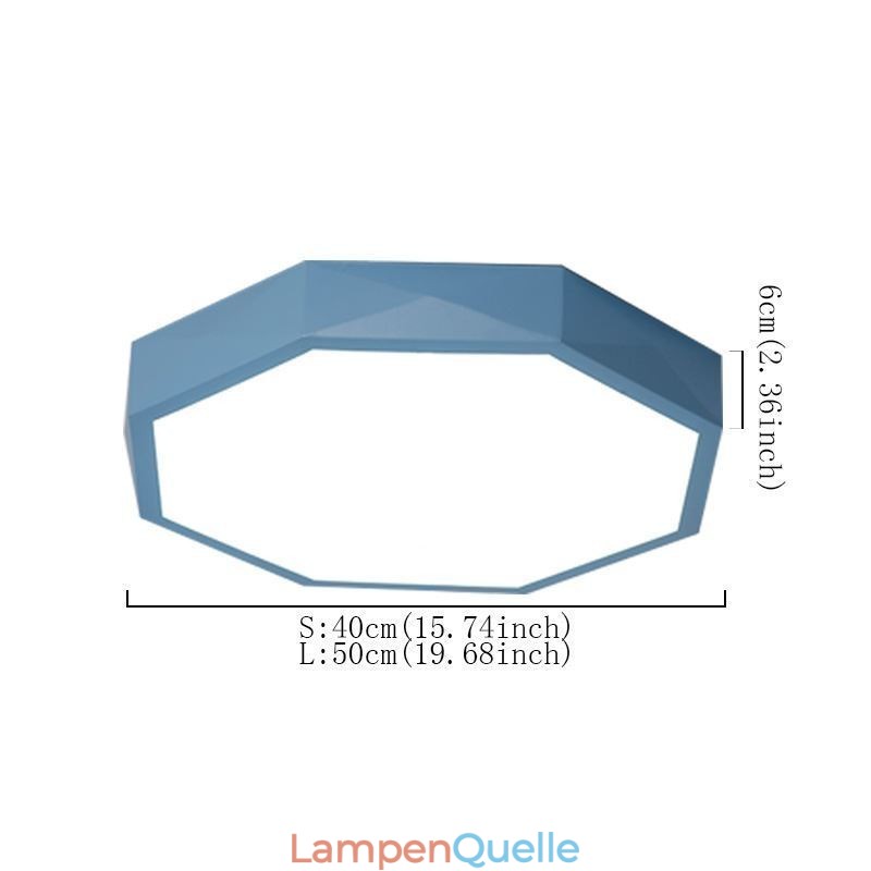 Moderne Unterputz-Deckenleuchte mit speziellem Hexagon-Design, ultradünne Lampenleuchte