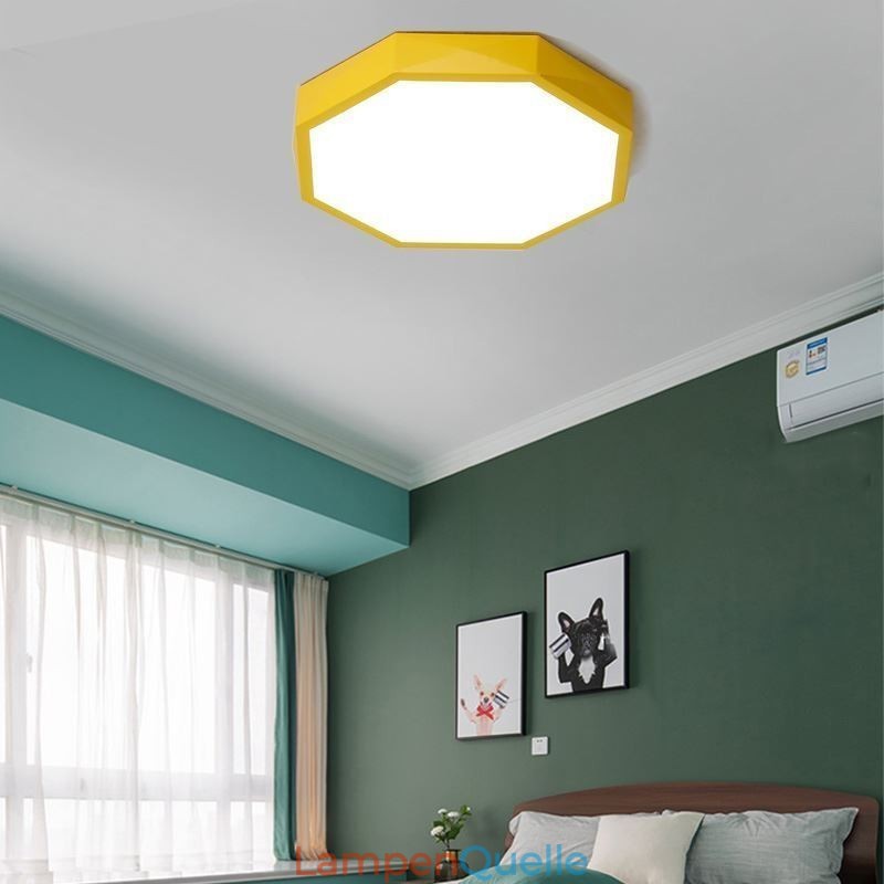 Moderne Unterputz-Deckenleuchte mit speziellem Hexagon-Design, ultradünne Lampenleuchte