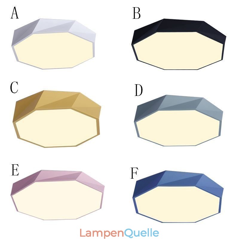 Moderne Unterputz-Deckenleuchte mit speziellem Achteck-Design, ultradünne Lampe