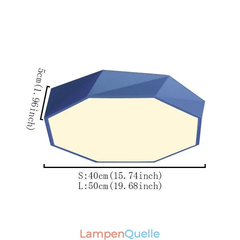 Moderne Unterputz-Deckenleuchte mit speziellem Achteck-Design, ultradünne Lampe