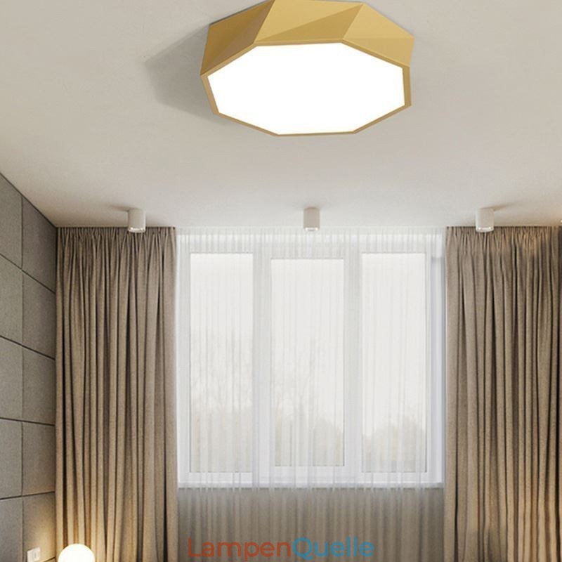 Moderne Unterputz-Deckenleuchte mit speziellem Achteck-Design, ultradünne Lampe