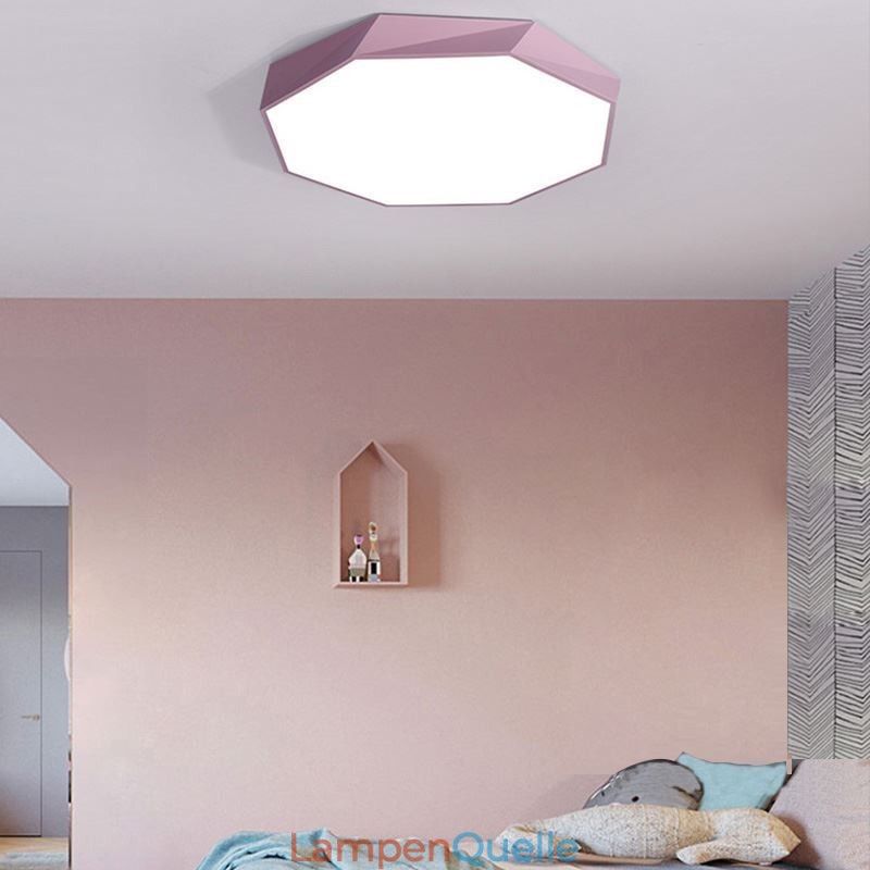 Moderne Unterputz-Deckenleuchte mit speziellem Achteck-Design, ultradünne Lampe