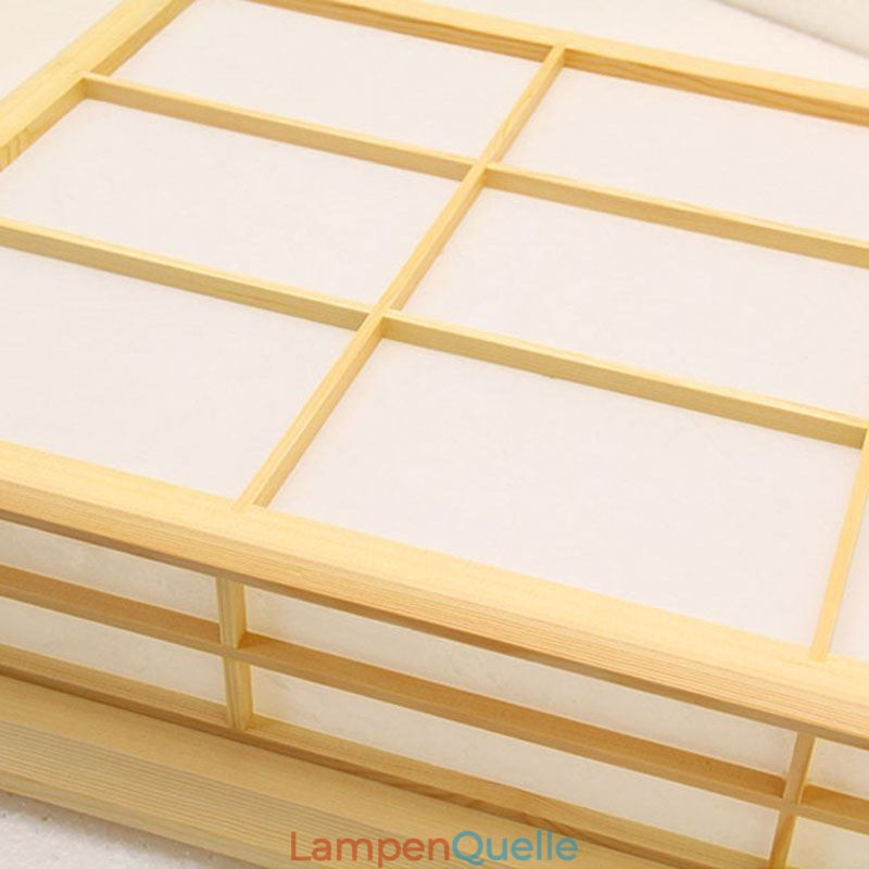 Japanische kubische Deckenleuchte Massivholz Deckenbeleuchtung