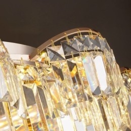 Kristall-Deckenleuchte, luxus, rund, Kristalldekoration