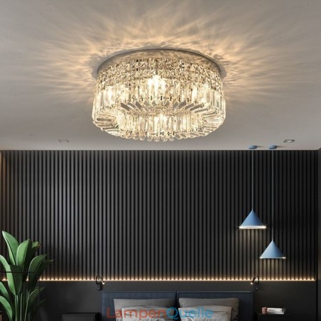 Moderne, elegante Deckenleuchte, bündige Montage, Kristall-Deckenleuchte Moderne, elegante Deckenleuchte, bündige Montage, Kristall-Deckenleuchte