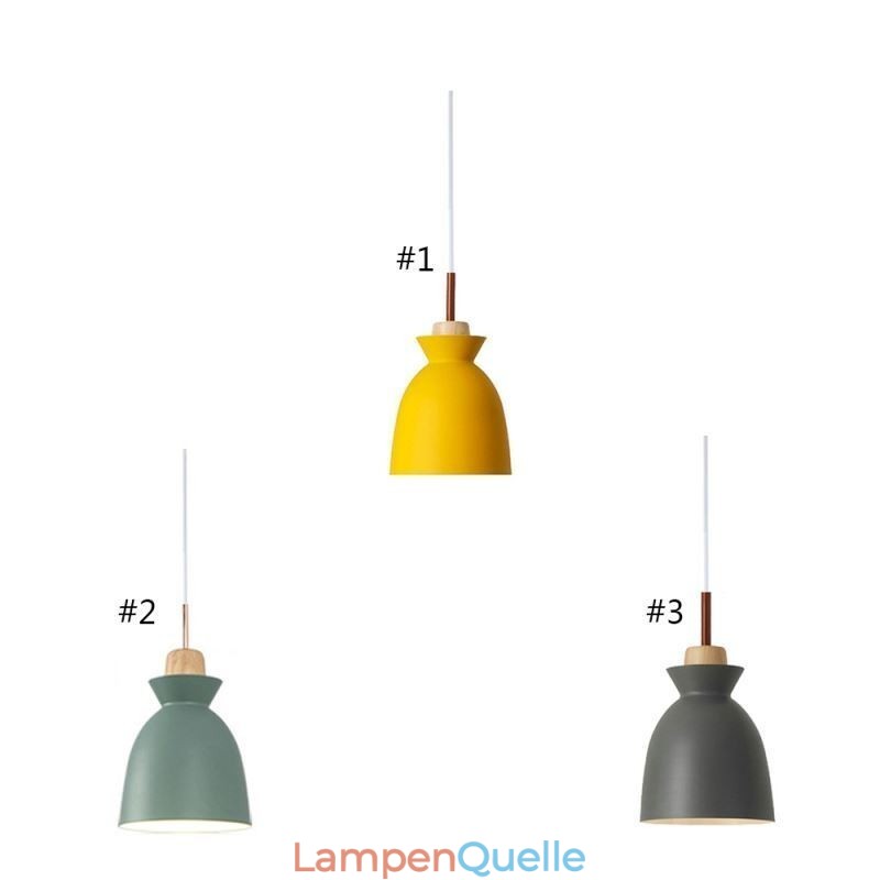 Nordic Einfache Macaron Pendelleuchte Eisen Arti Drei Lichter