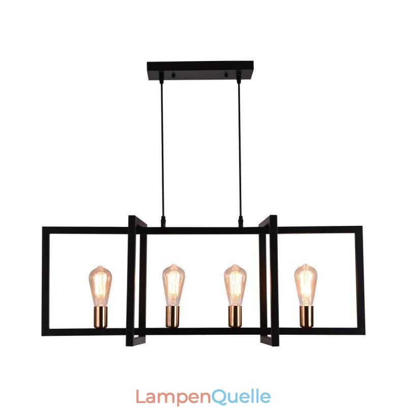 4-flammige Pendelleuchte im Industriestil Lightingway
