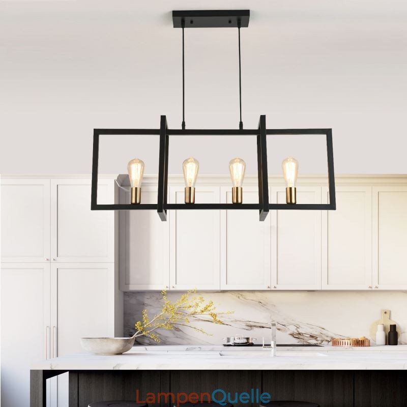4-flammige Pendelleuchte im Industriestil Lightingway