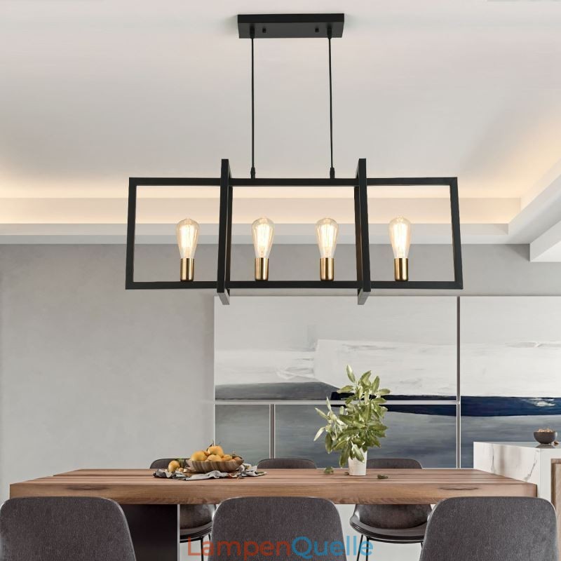 4-flammige Pendelleuchte im Industriestil Lightingway