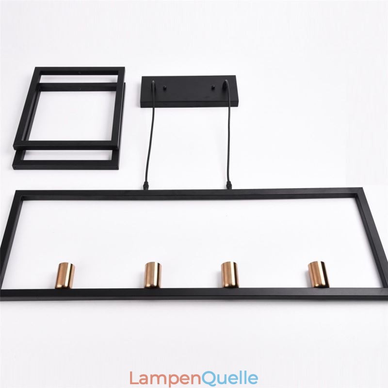 4-flammige Pendelleuchte im Industriestil Lightingway