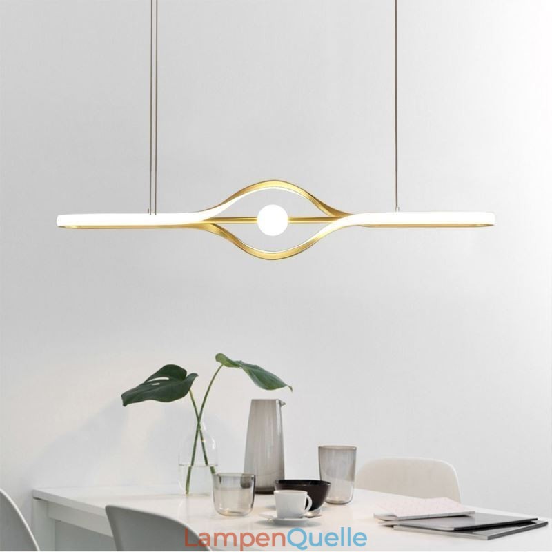 Moderne lineare Pendelleuchte mit langem Streifen