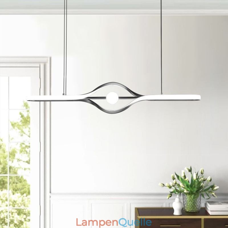 Moderne lineare Pendelleuchte mit langem Streifen