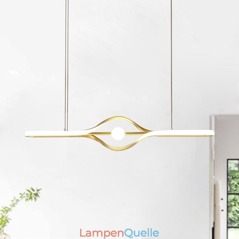 Moderne lineare Pendelleuchte mit langem Streifen