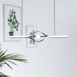 Moderne lineare Pendelleuchte mit langem Streifen