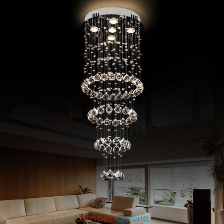 Kristall Kronleuchter Zeitgenössische Elegante Deckenleuchte Duplex Treppe Kristall Kronleuchter Zeitgenössische Elegante Deckenleuchte Duplex Treppe