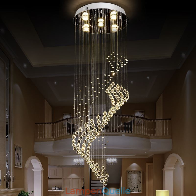 Eleganter Kristall-Kronleuchter Regentropfen Deckenleuchten Foyer