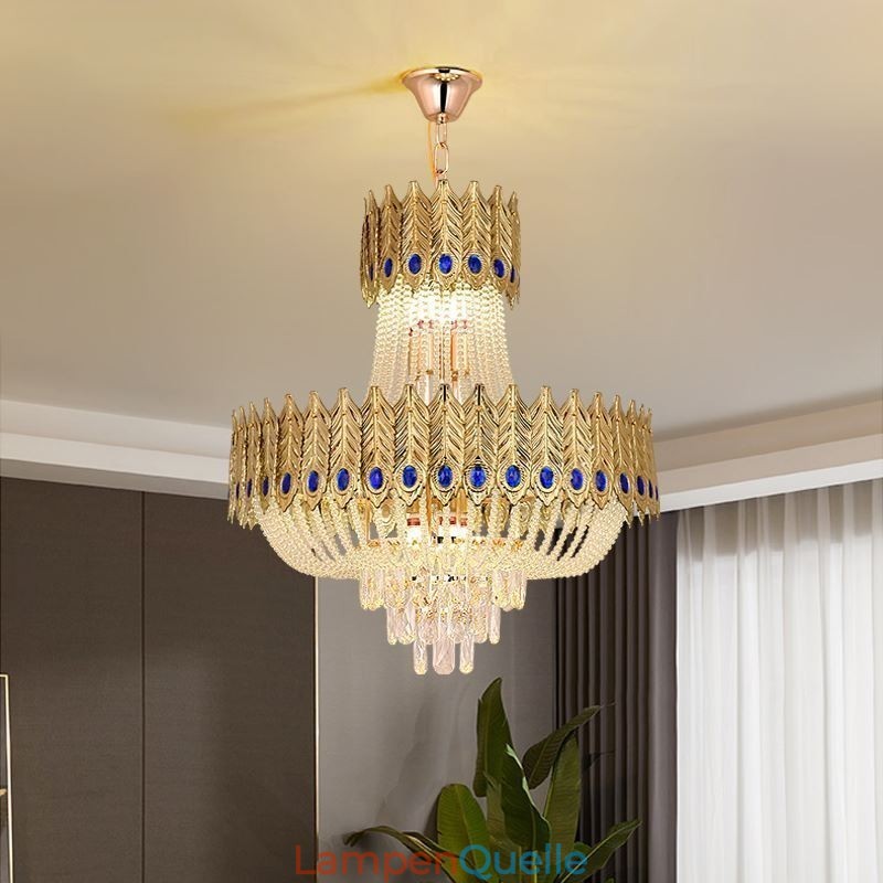 Kristall Pendelleuchte Luxus Dekorative Deckenleuchte 60cm
